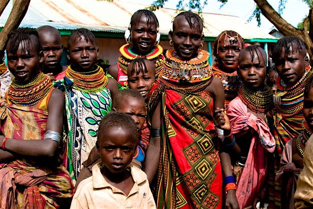 Travel News - africa-trip-066 The couple saw many incredible sights and got an insight into different cultures during the trip, including meeting the colourful Turcana Tribe pictured.