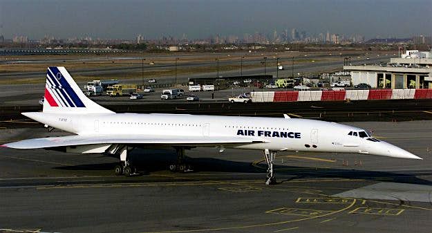 Travel News - An Air France Concorde, with a view of New York ci A French auction house is offering people a chance to own a piece of Concorde. Image: Don Emmert/AFP/Getty Images