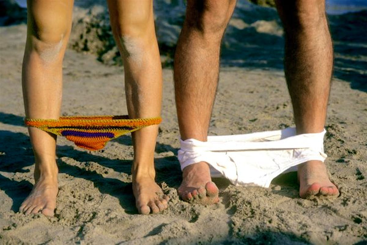 At beach nude Retired Men's