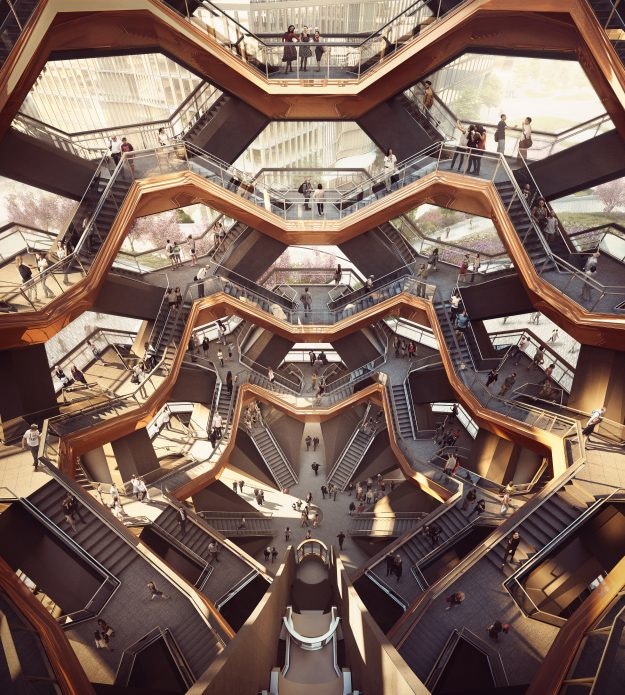 The centrepiece of the structure will resemble a honeycomb