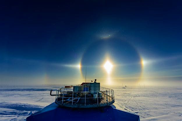 Travel News - Sun Halo Sun Halo over Halley.