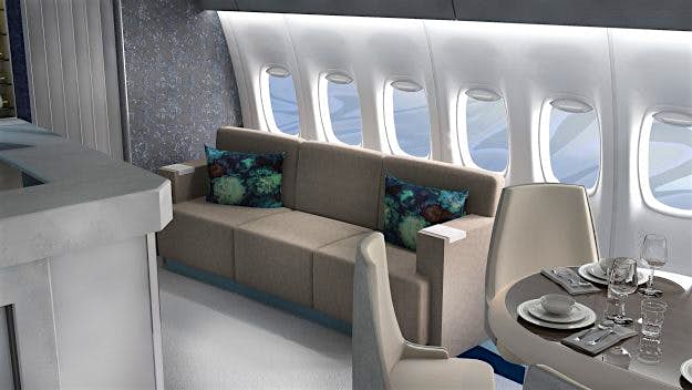 Travel News - crystal 4 This Crystal AirCruises Boeing 777-200LR is one of the most luxurious planes in the world. Image: Crystal Cruises
