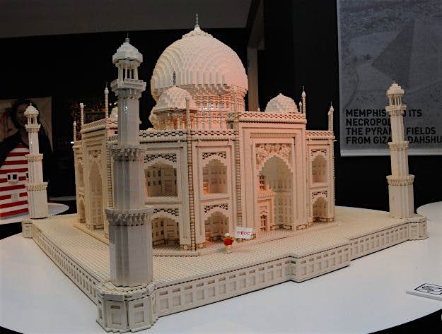 Travel News - JAPAN-WORLD-HERITAGE-TOY India's World Heritage Taj Mahal made from Lego blocks,is displayed at an exhibition "Piece of Peace" in Tokyo. Image: Rie Ishii/AFP/Getty Images