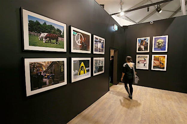 Travel News - gettyimages-612907930 Art work from famous street artist Banksy is displayed during a media preview of The Art of Banksy Exhibition at Federation Square on October 6, 2016 in Melbourne, Australia.