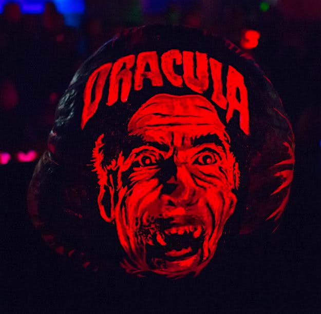 Travel News - Rise Of The Jack O'Lanterns - Arrivals Bela Lugosi pumpkin