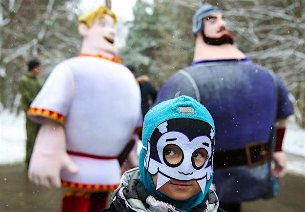 Travel News - All Saints charity run in Moscow All Saints Run, a charity running event, during Halloween celebrations in Moscow's Kuzminki Park.