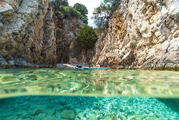 Travel News - sup-107 The crystal clear waters of the Ionian Islands.