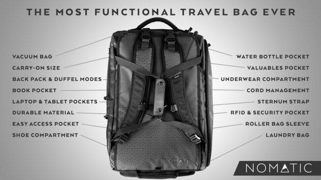 kickstarter travel backpack