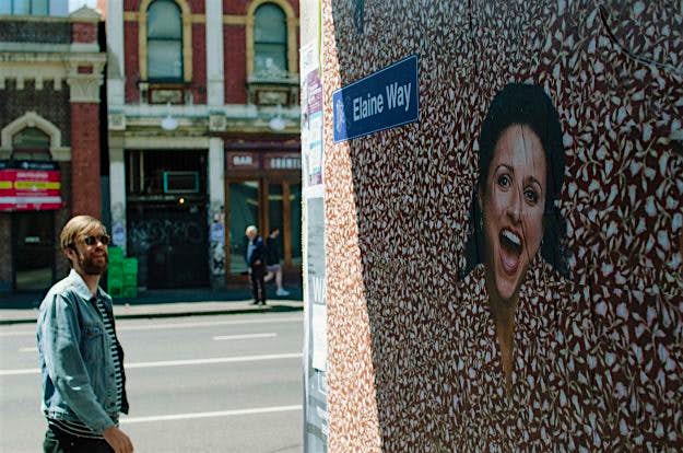 Travel News - dsc_5506 Two Seinfeld fans have taken a laneway in Fitzroy, Melbourne, and turned it into a tribute to character, Elaine Benes. Image: Karsten Jurkschat