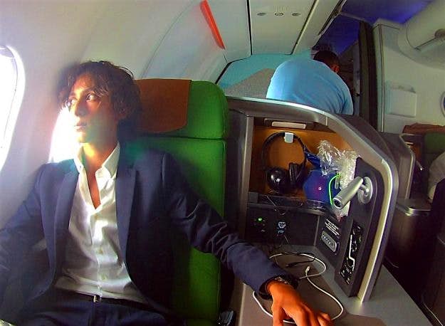 Travel News - rwandair-a330-first-widebody-to-east-africa Aviation analyst Alex Macheras on board a new RwandAir A330 plane. Image: Alex Macheras
