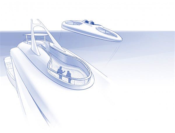 Travel News - yacht3 The ship has sensors built inl to help stabilise on rough seas