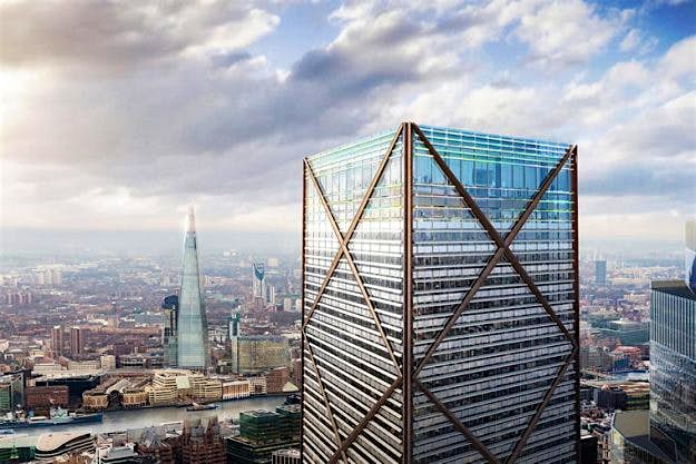 Travel News - ericparryarchitects-co-uk-1-undershaft-07 At 1,000 feet tall, 1 Undershaft, nicknamed the Trellis, will be the second-tallest building in western Europe. Image: Eric Parry Architects