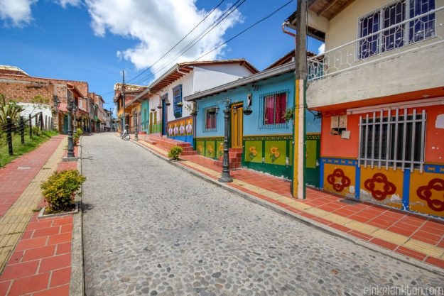 The town is located two hours away from Medellín by bus.