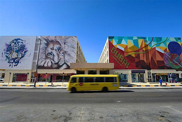Travel News - Street Art Appears Around The City Street art appears around the city on November 30, 2016 in Dubai, United Arab Emirates. (Photo by Tom Dulat/Getty Images)