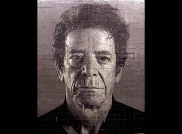 Portrait of Lou Reed by Chuck Close at 86th Street