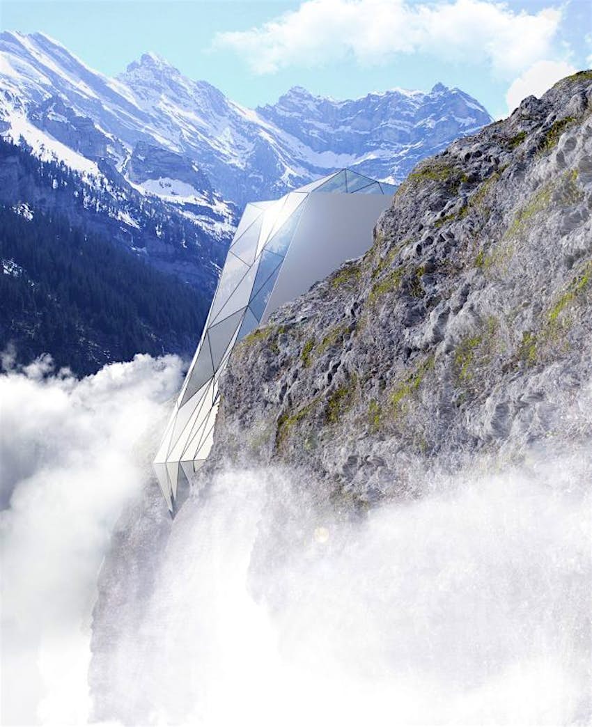 Would You Stay At This Dramatic Glass Hotel Perched In A Crack On The Edge Of An Alpine Lonely Planet