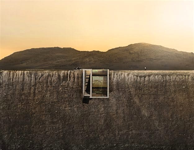 Travel News - 2_front-view_day_post The minimalist design will make the most of natural light and shadows.