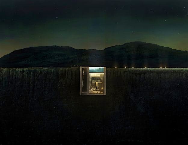 Travel News - 2_front-view_post The property will harness insulation from the surrounding earth around it.