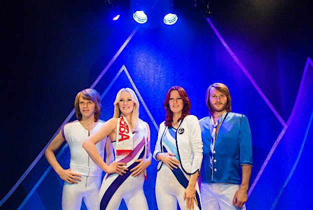 Travel News - ABBAGettyImages-465164480 Swedish music band ABBA's new wax figures are presented on March 3, 2015 at the ABBA museum in Stockholm, Sweden