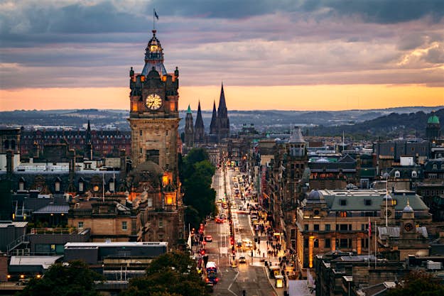 Travel News - Princes Street, Calton Hill, Edinburgh, Scotland Princes Street, Calton Hill, Edinburgh, Scotland.