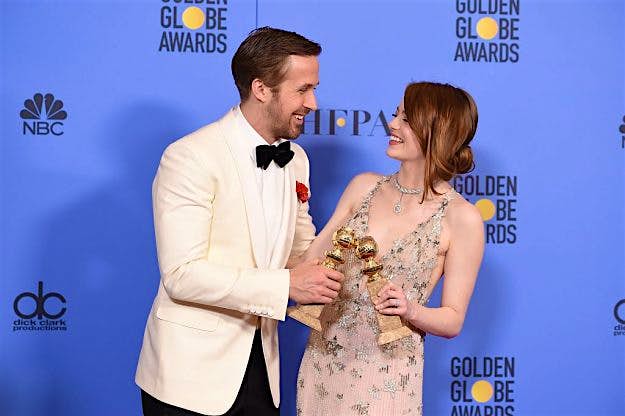 Travel News - TOPSHOT-US-ENTERTAINMENT-GOLDEN GLOBE-PRESS ROOM The film La La Land won seven Golden Globes last weekend, including Best Motion Picture - Musical or Comedy, Best Actor for Ryan Gosling and Best Actress for Emma Stone. Image: Robyn Beck/AFP/Getty Images