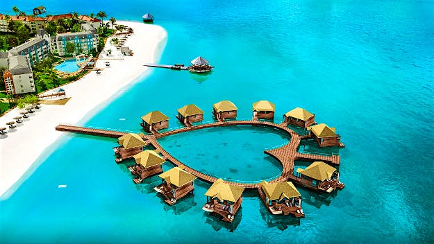 Travel News - otw-bungalow-heart-shapped Plans for over-water bungalows in Jamaica. over-the-water bungalows Jamaica