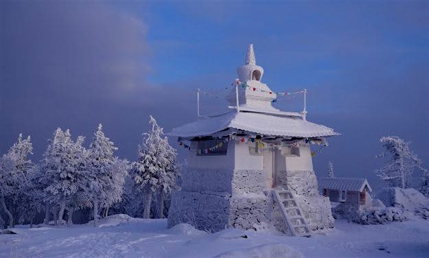 Travel News - Stupa Despite planned demolition, leader Mikhail Sannikov says that he has no plans to leave the area.