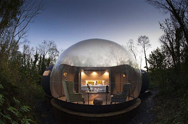 Travel News - finnlough.com lg_DSC_73821 The bubble domes at Finn Lough in Fermanagh are a finalist in the Irish Tourism Awards. Image: Finn Lough