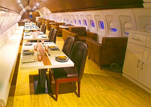 Travel News - A retired passenger jet has found a new life as a restaurant in India. Image: Hawai Adda