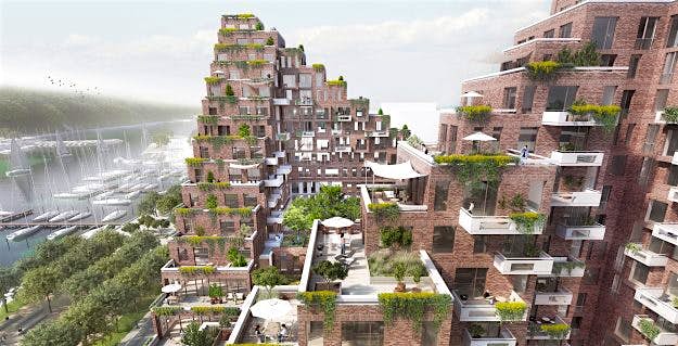Travel News - nicolinehus_terrasser_aart_web_1900x800px Nicolinehus will be a mixed-use development in the heart of Aarhus.
