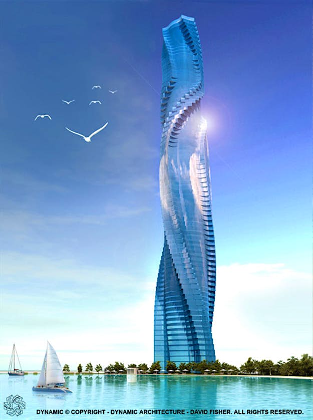 Travel News - u40_UAE_rotatingtower3 dubai rotating skyscraper