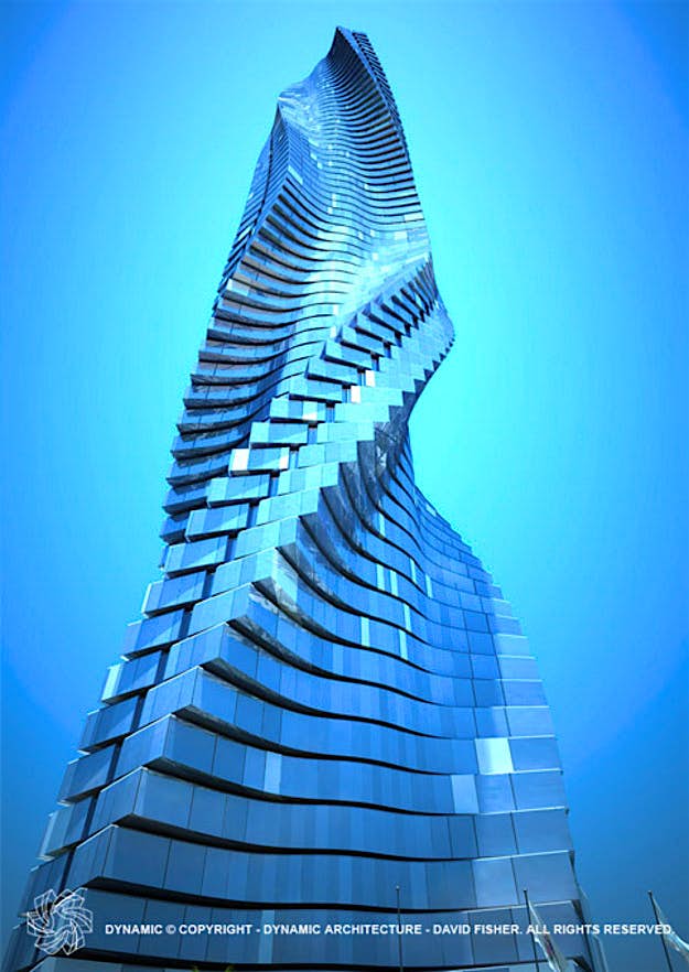 Travel News - u73_UAE_rotatingtowermain dubai rotating skyscraper