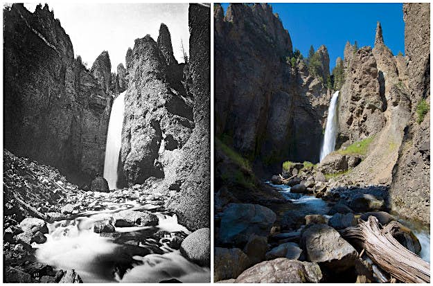 Travel News - July 25-26, 1871No. 233. TOWER FALLS, near view from near its base. Tower Falls.