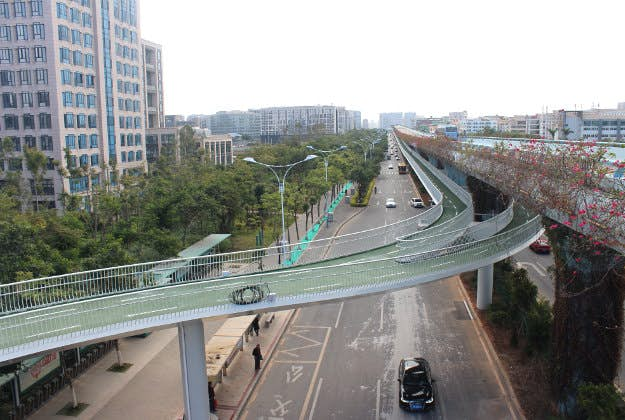 elevated bike lanes