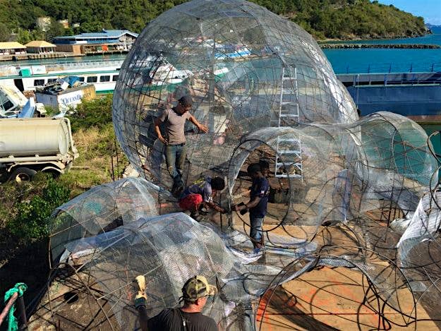 Travel News - The British Virgin Islands are about to sink a Pearl Harbor ship for a new underwater art installation. Image: BVI Art Reef