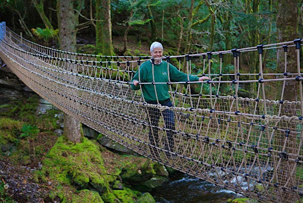 Travel News - The Skywalk Rope12 Skywalker… Billy Alexander, of Kells Bay House and Gardens on the ‘The Skywalk’ - Ireland’s Longest Rope Bridge.