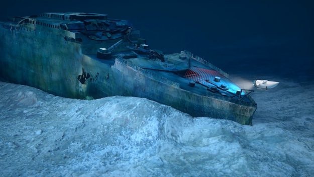A new tour will offer travellers the opportunity to tour the wreck of the Titanic. Image: Blue Marble Private