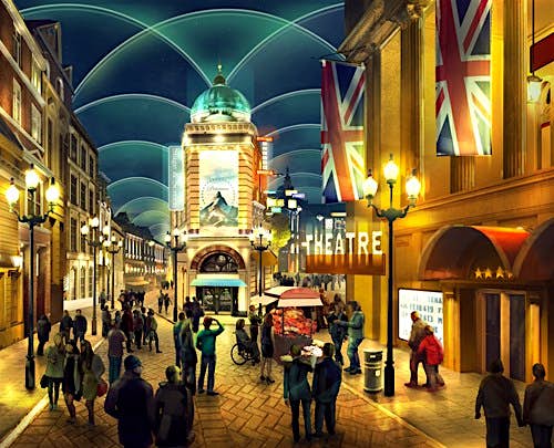 Travel News - A new £3.5 billion theme park is set to open in Kent, England. Image: London Paramount