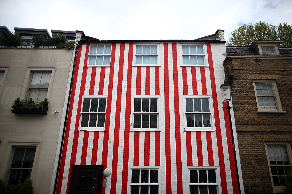 The candystripe townhouse in London’s Kensington is here to stay: Image: Carl Court/Getty Images