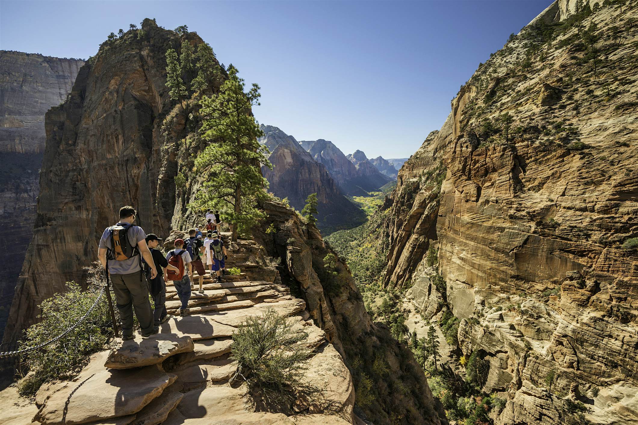 Travel News - Angels Landing Trail, Zion National Park, Utah A survey has identified the most adventurous names in the world. Image: Witold Skrypczak
