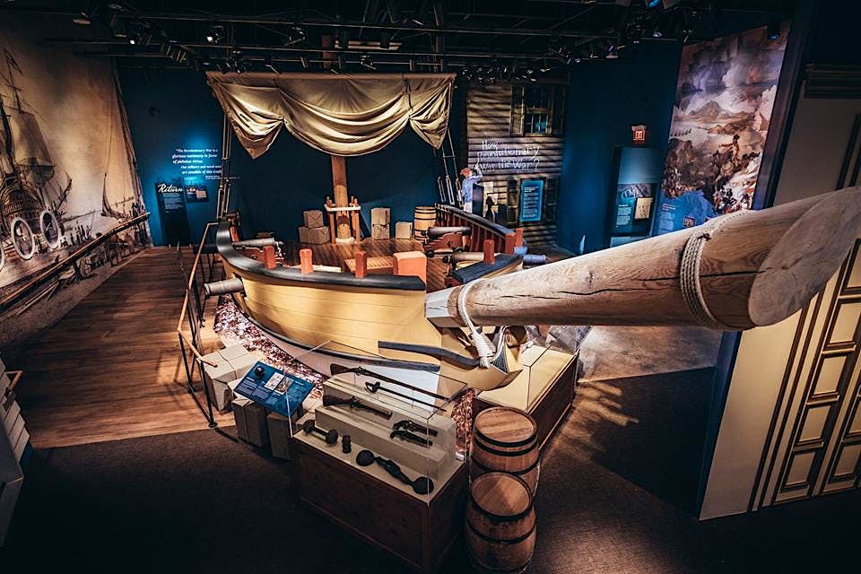 Travel News - Privateer replica Museum of the American Revolution Replica of a privateer ship at the Museum of American Revolution, Philadelphia