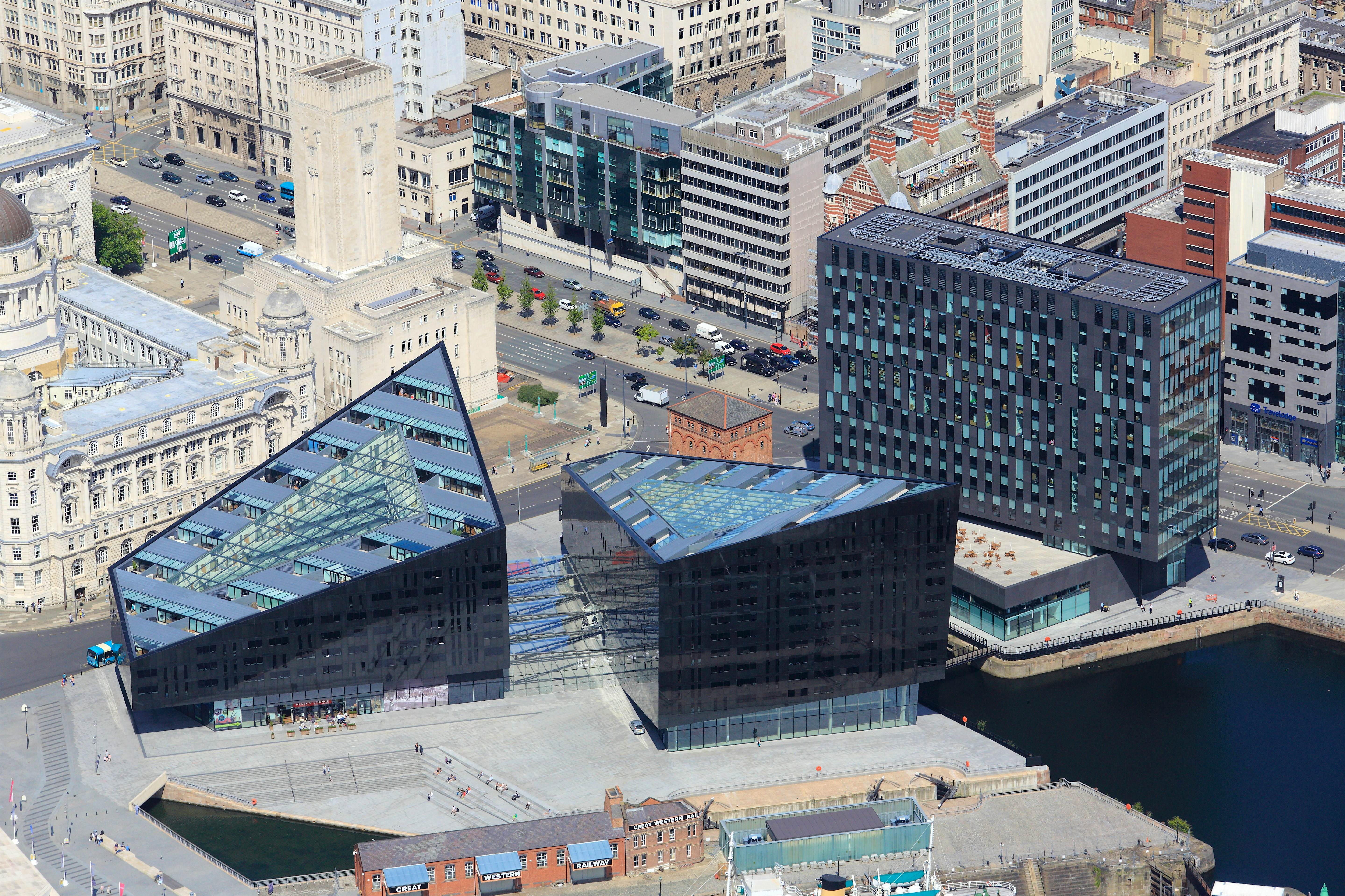 Travel News - aerial photographs by webbaviation.co.uk RIBA North Centre, Liverpool.