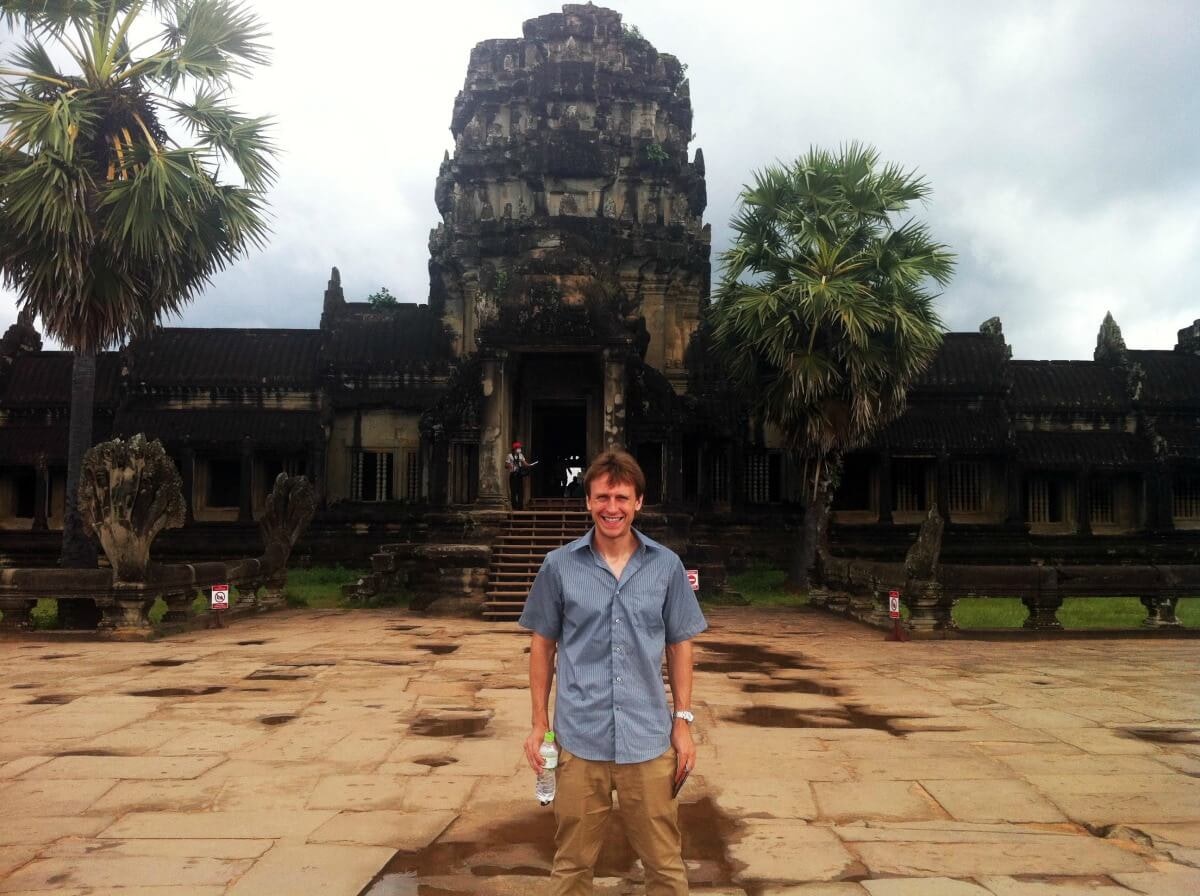 Dustin photographed at Angor At Cambodia
