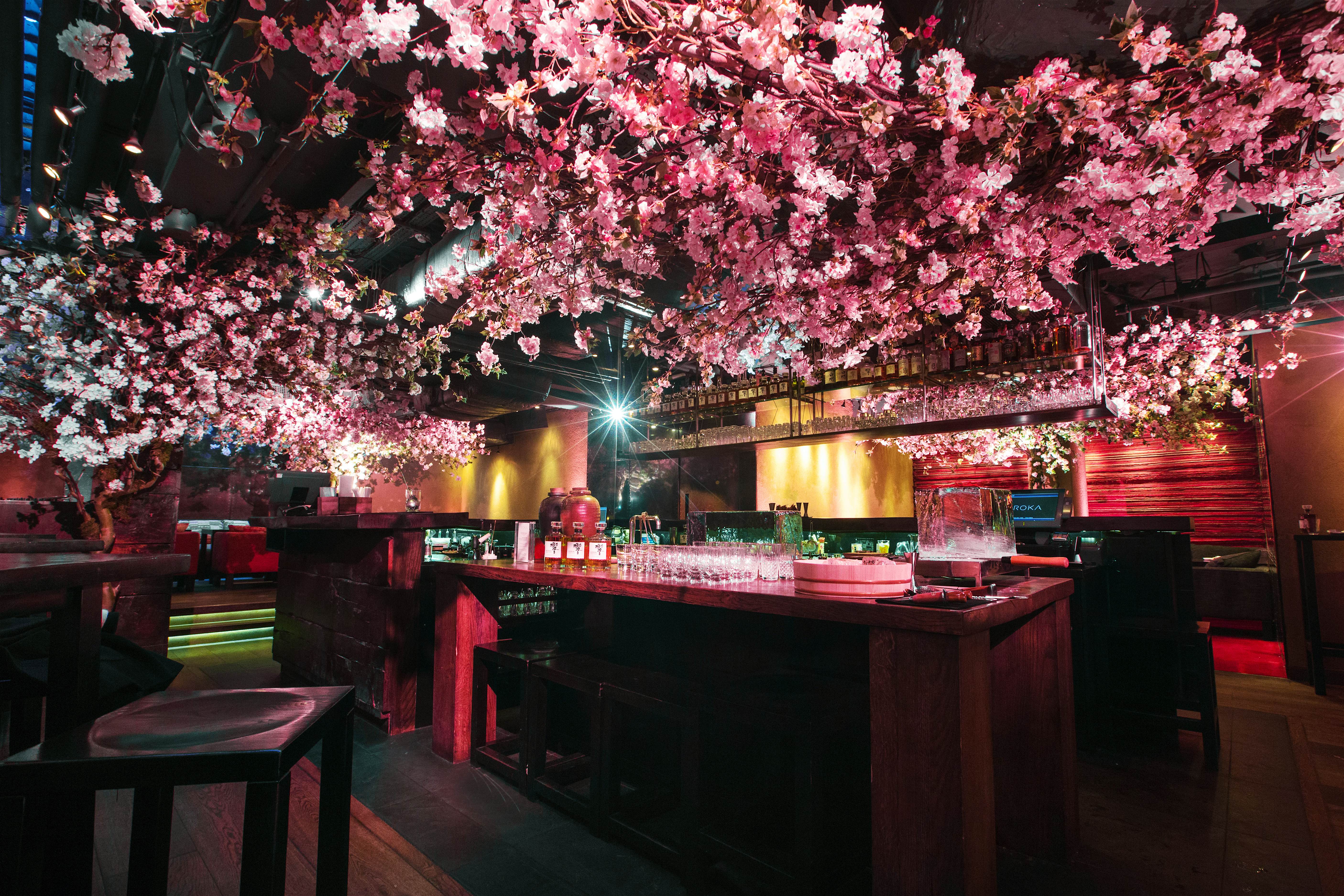 Travel News - Suntory Blossom_Benjamin Eagle_HighRes-10 Vibrant sakura installation at London's Roka restaurant Japanese