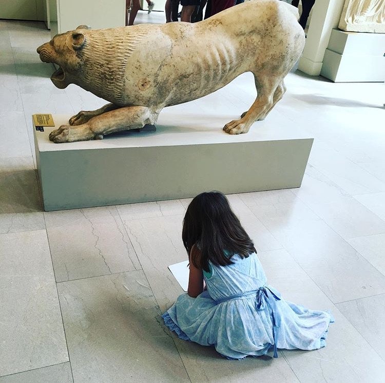 A little girl on the Harry Potter inspired tour in the Met