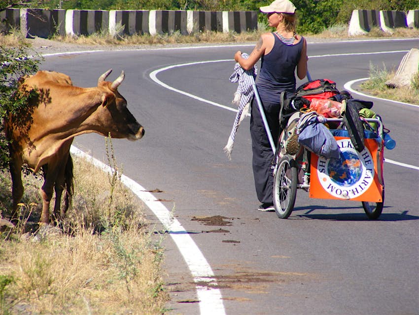This Traveller Has Been Walking For Three Years As She Circumnavigates The Globe On Foot Lonely Planet This Traveller Has Been Walking For Three Years As She Circumnavigates The Globe On Foot Lonely Planet