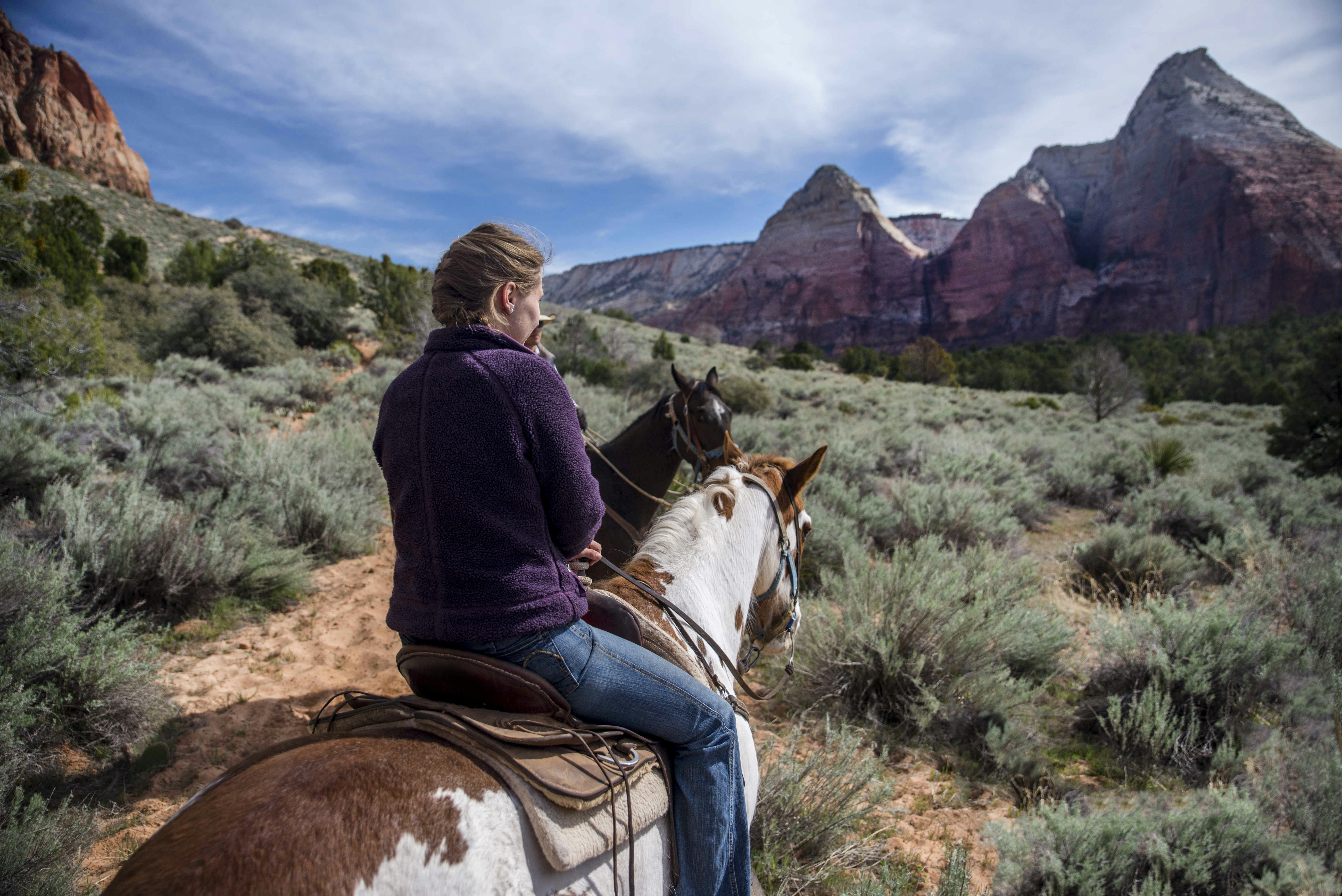 Horseback Riding in Zion National Park.
