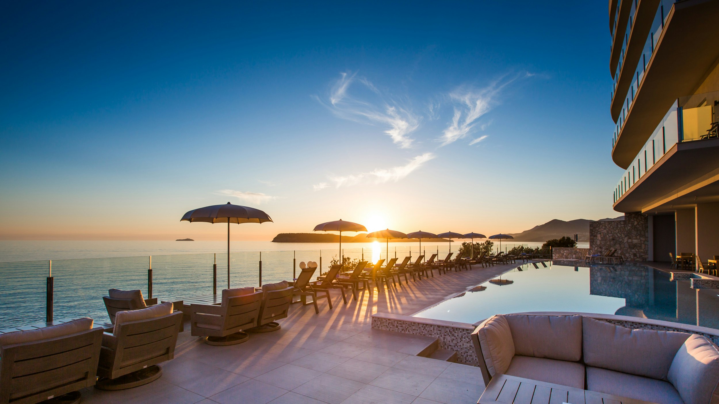 The Royal Blue Resort in Dubrovnik. 