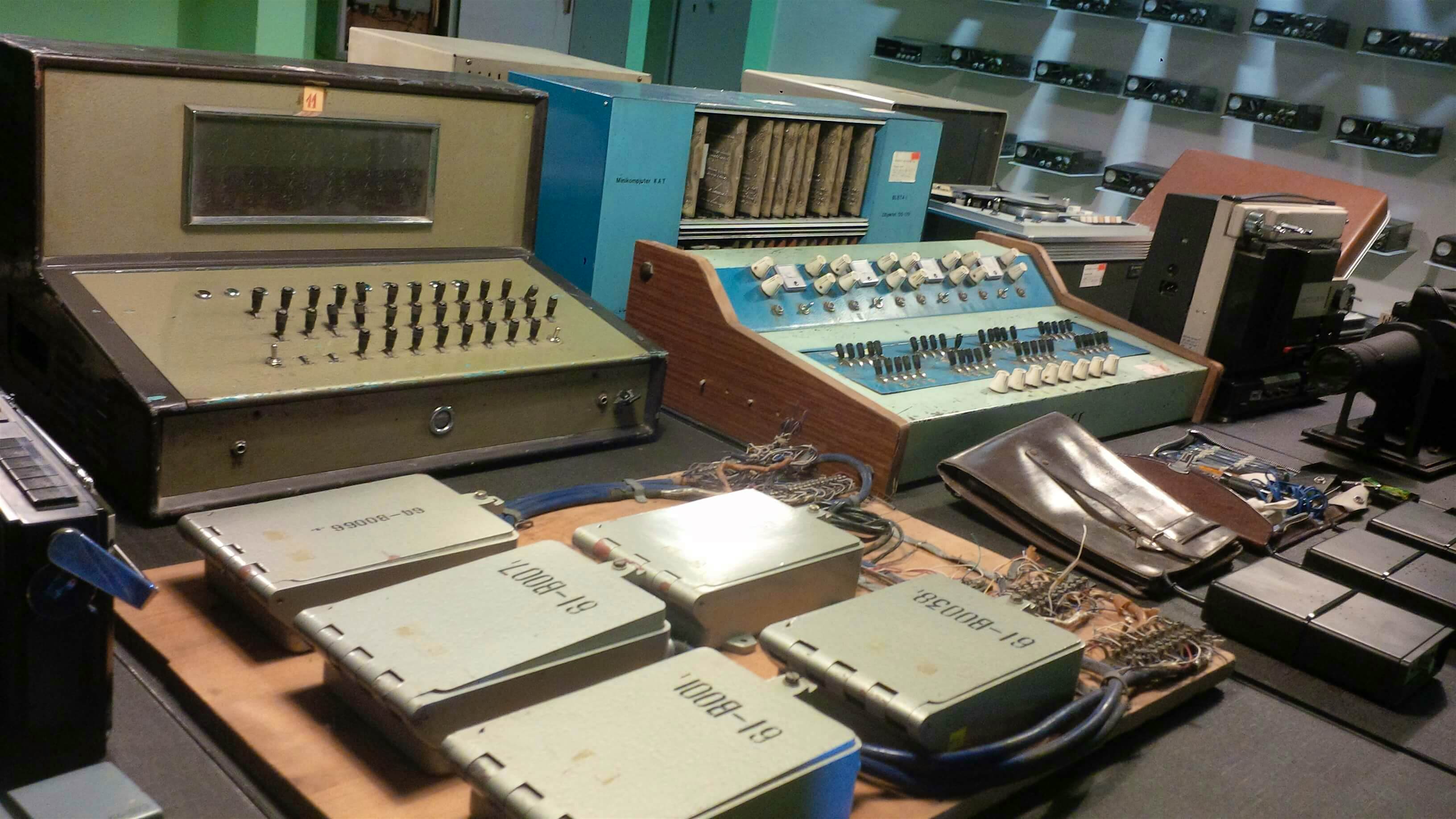 Travel News - Monitoring equipment at the House of Leaves Inside the former communist era secret service HQ in Tirana