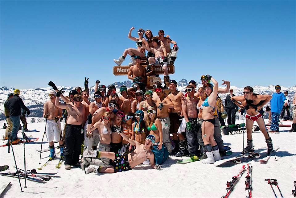 Travel News - Warm weather brings out shorts, tank tops and even bikinis at Mammoth Mountain ski resort Unseasonally warm weather brings out bikinis and shorts at Mammoth Mountain